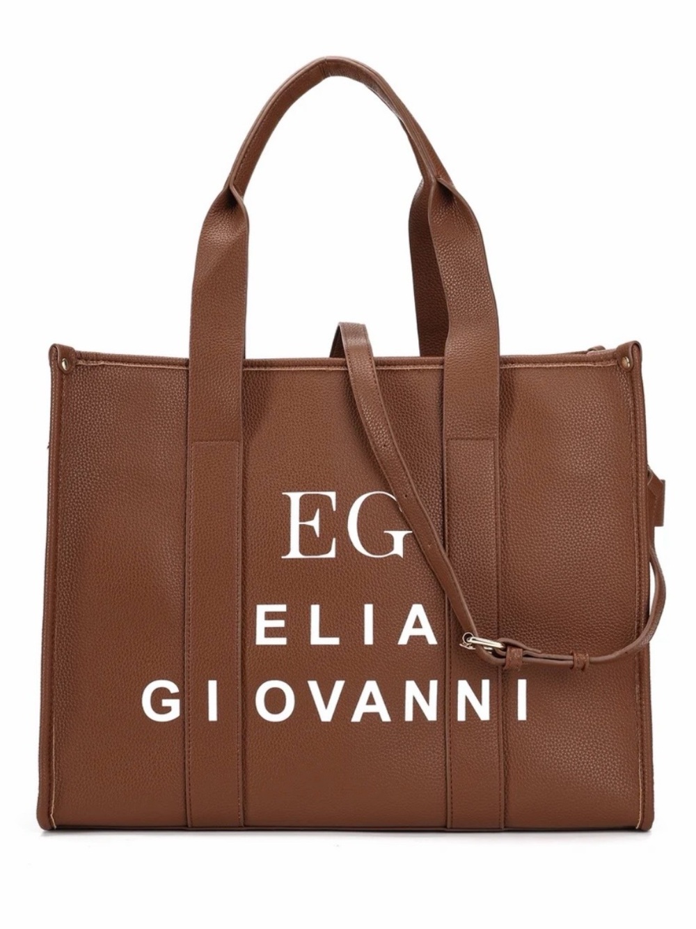 Elia Giovanni Leather Large Tote Bag